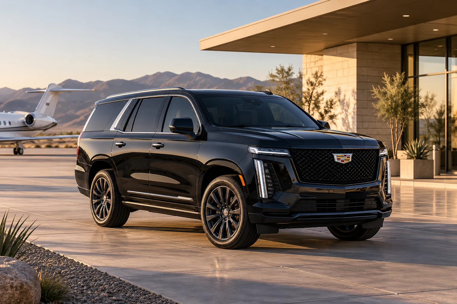 St. George Airport Black Car Service illustrative luxury airport transportation concept